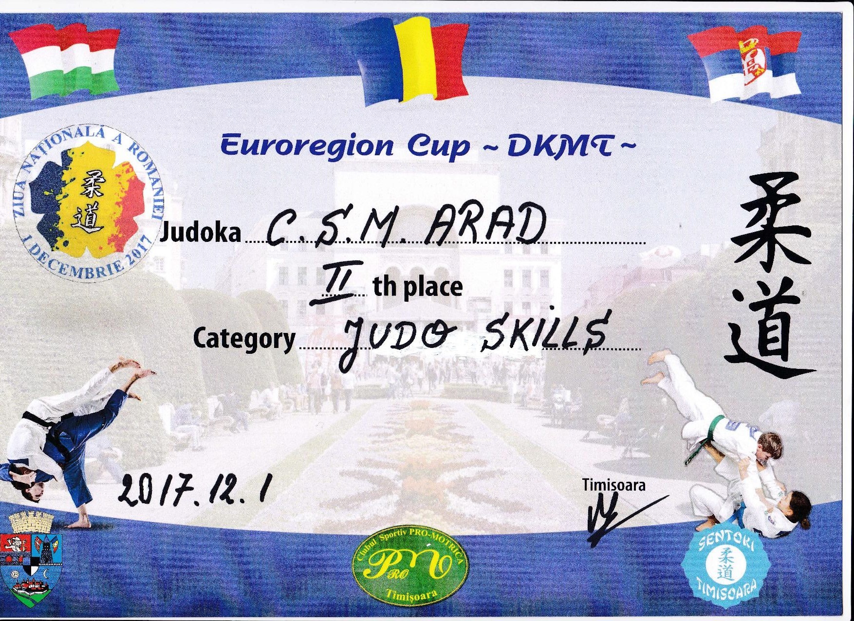 Arădenii, pentru prima dată la o competiţie de “Judo Skills” 2 sport 1