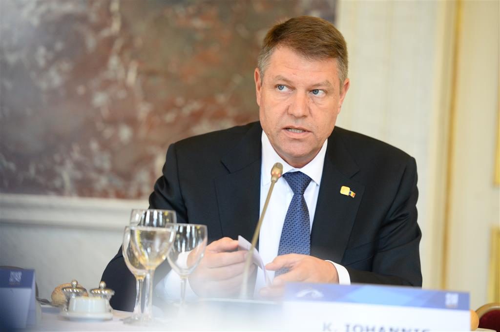 Klaus Iohannis at EPP Summit March 2015 Brussels