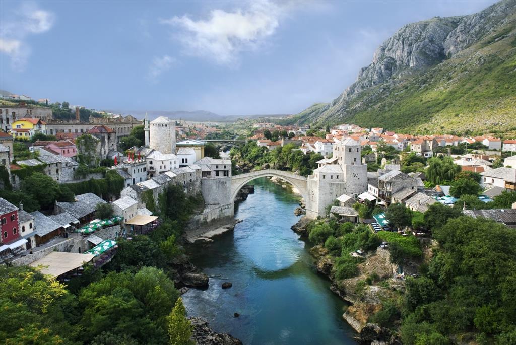 Mostar Old Town Panorama 2007 Custom