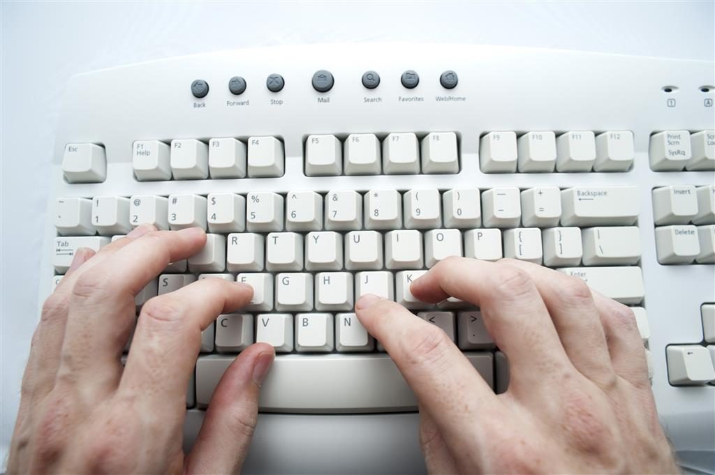 computer typing