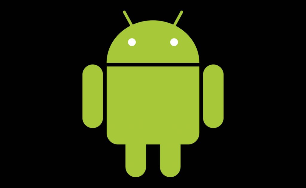 google android logo green black
