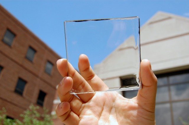 transparent luminescent solar concentrator module