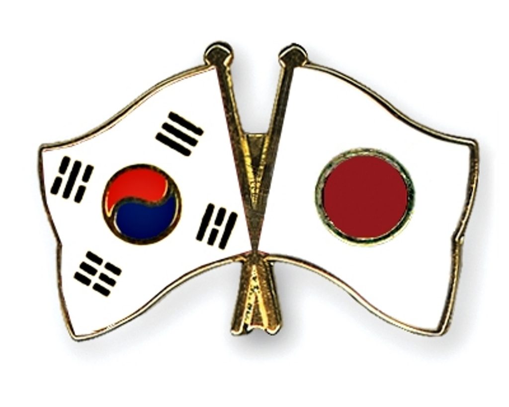 Flag Pins South Korea Japan