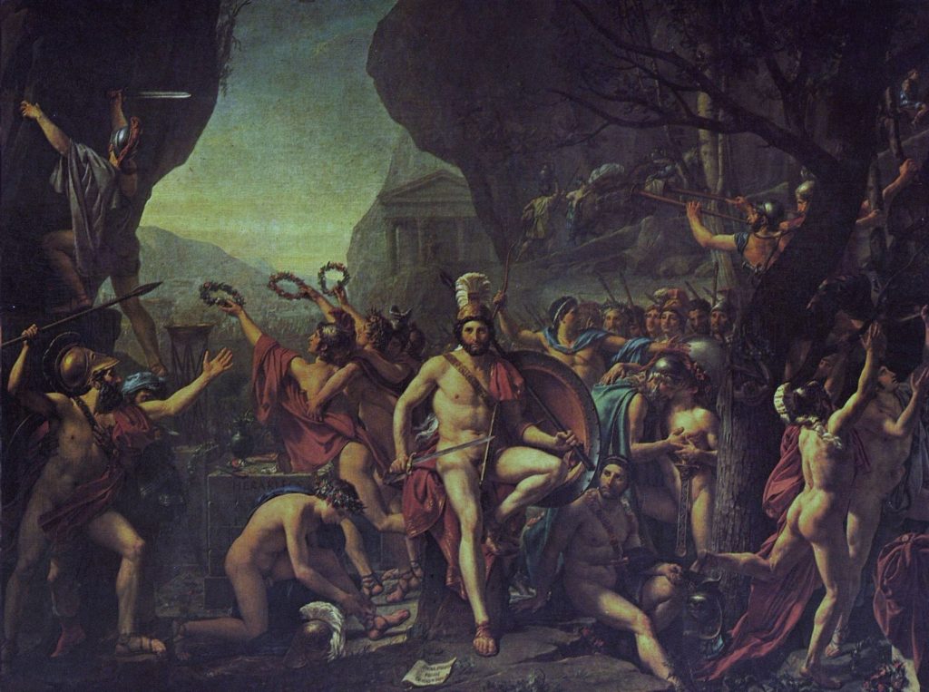 Jacques Louis David Leonida alle Termopili