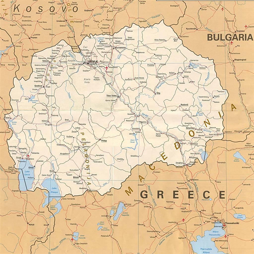 Map of Macedonia