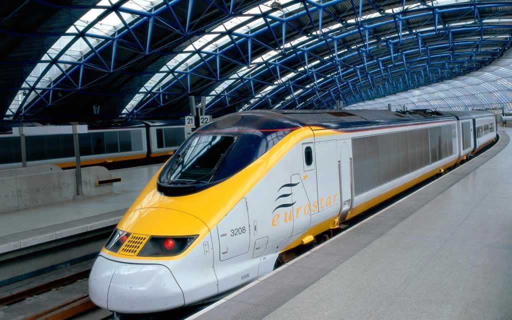 Eurostar Bullet Train from London to Paris