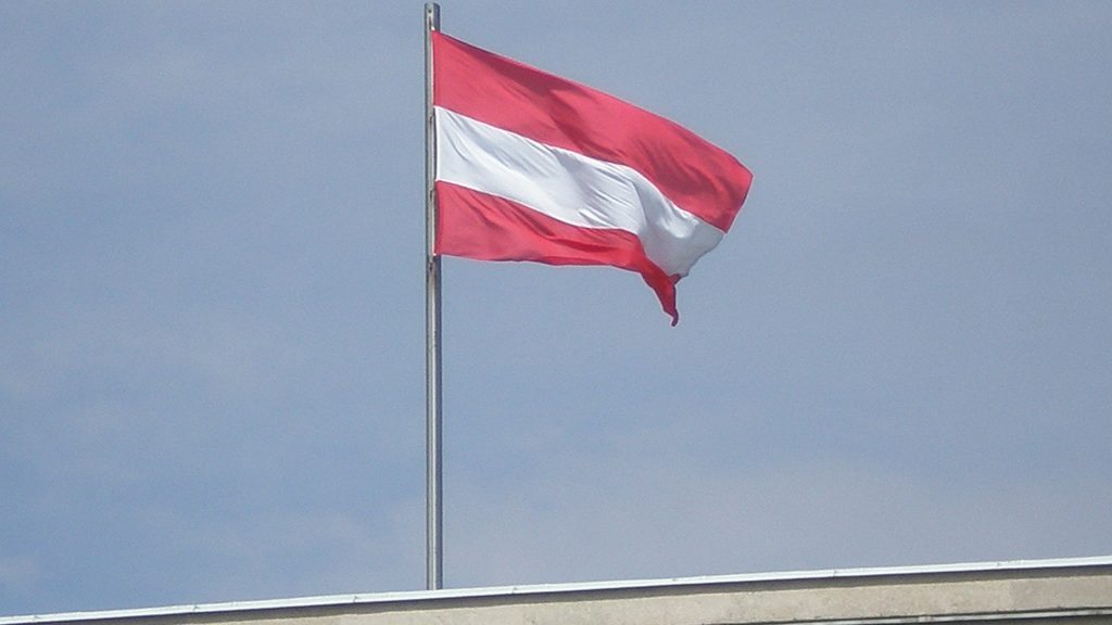 austrian flag hofburg palace 09268600