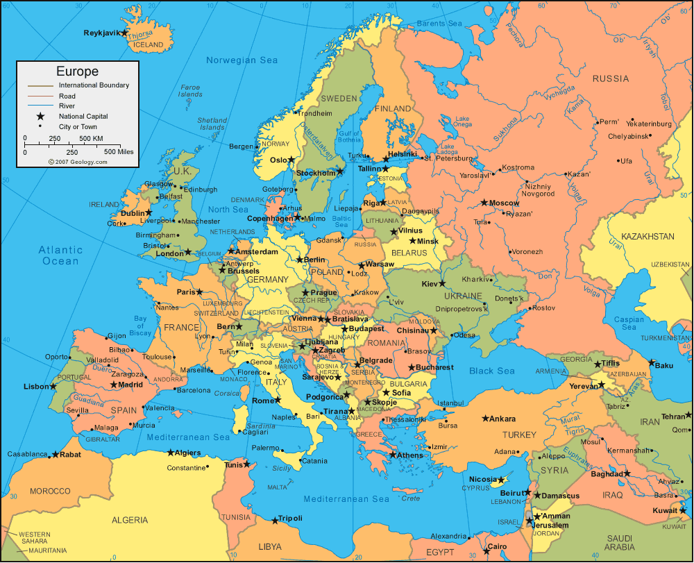 europe map