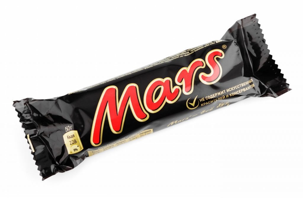 Mars candy chocolate bar