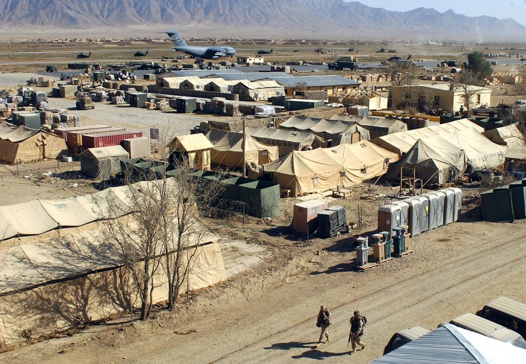 Military camp at Bagram Afghanistan