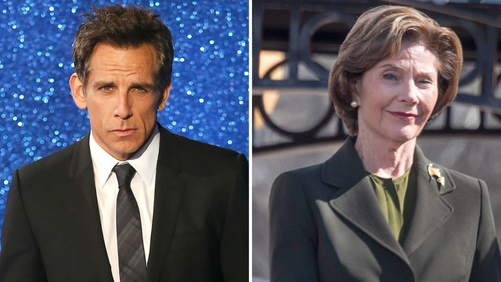 ben stiller and laura bush split h 2016