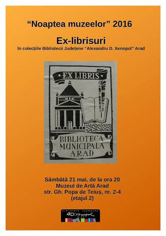 Ex-librisuri în colecția Bibliotecii Județene 1 noptea muzeelor