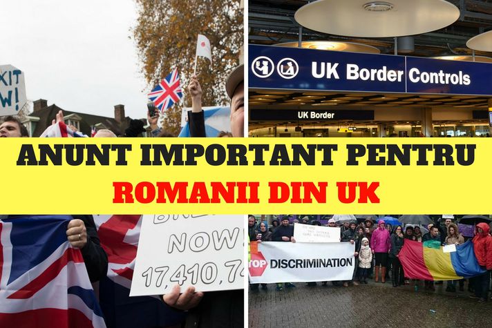 ANUNT IMPORTANT PENTRU ROMANII DIN UK