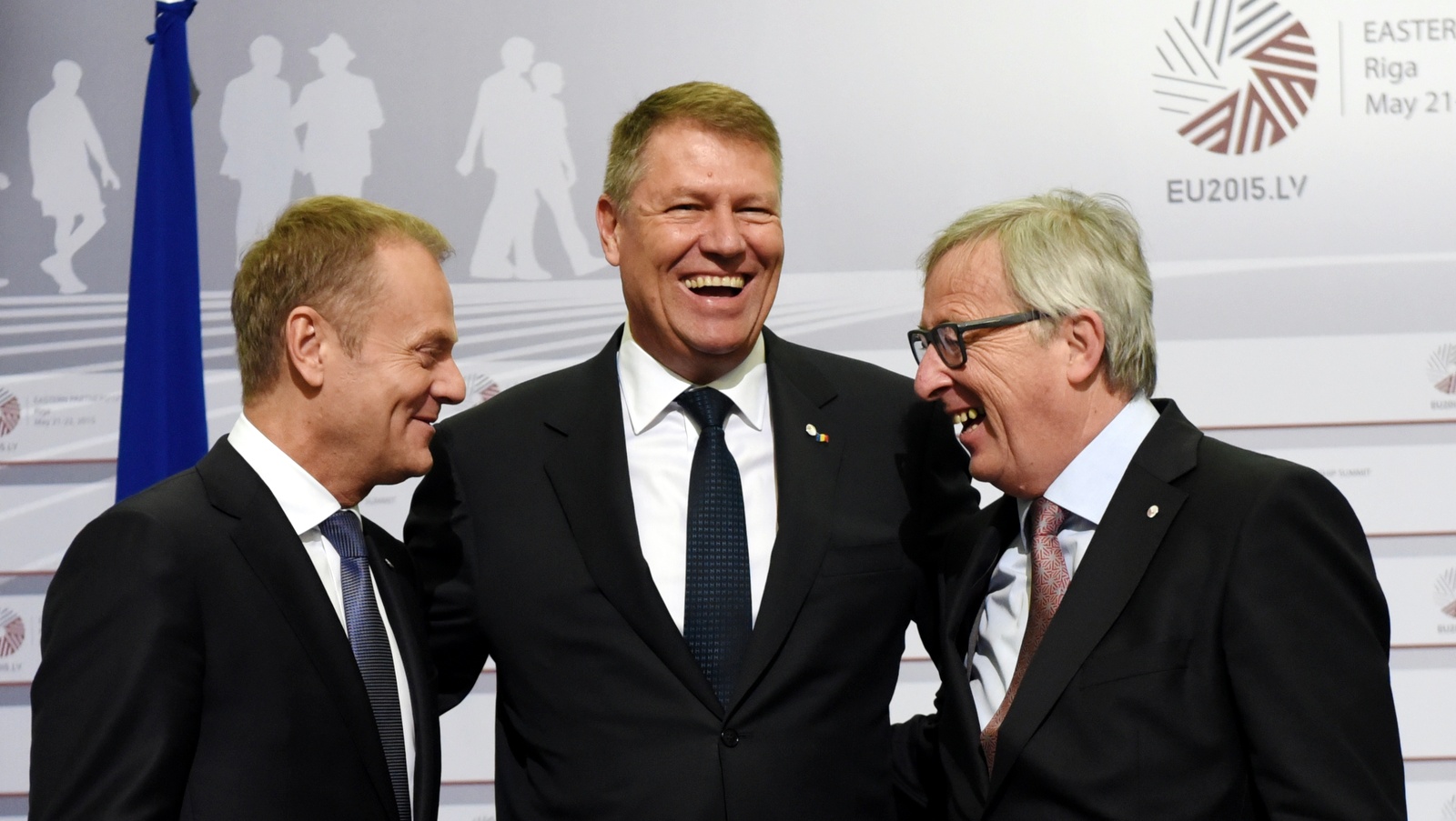 Donald Tusk Klaus Iohannis President of Romania Jean Claude Juncker 001