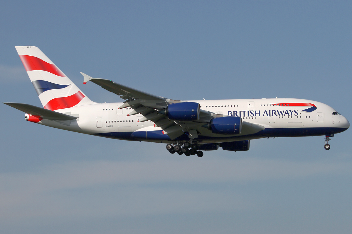 British Airways A380 800 G XLEC LHR 2014 03 29